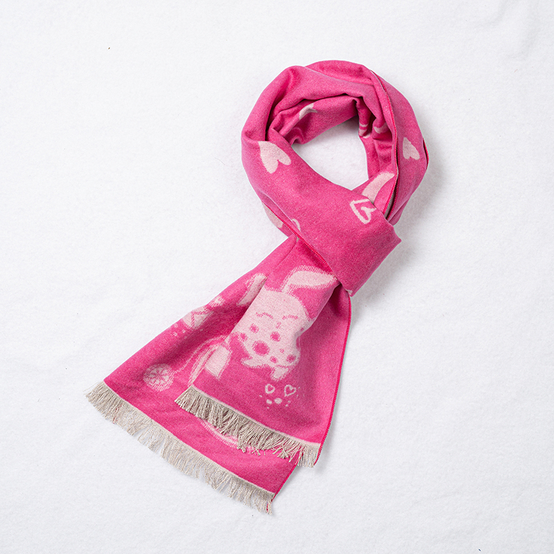 Print Double sided two-color children's scarf