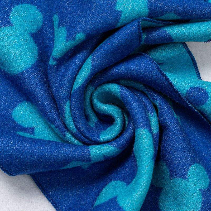 Printing children's silk flannel scarf