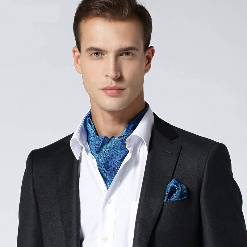 Pañuelo de seda cuadrado para hombre 