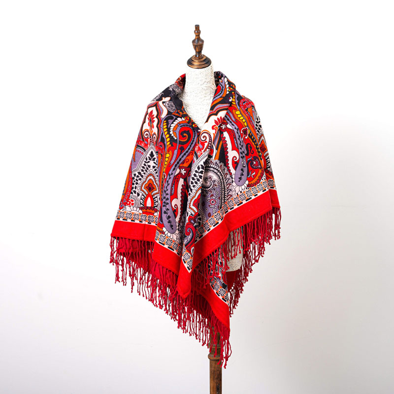 Châle en soie imprimée
