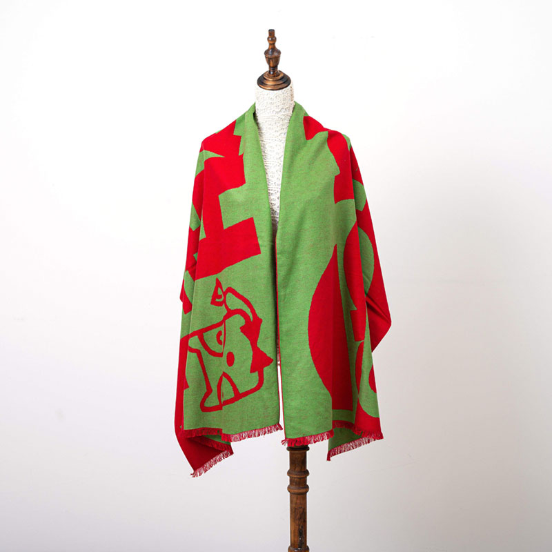 Châle en soie jacquard