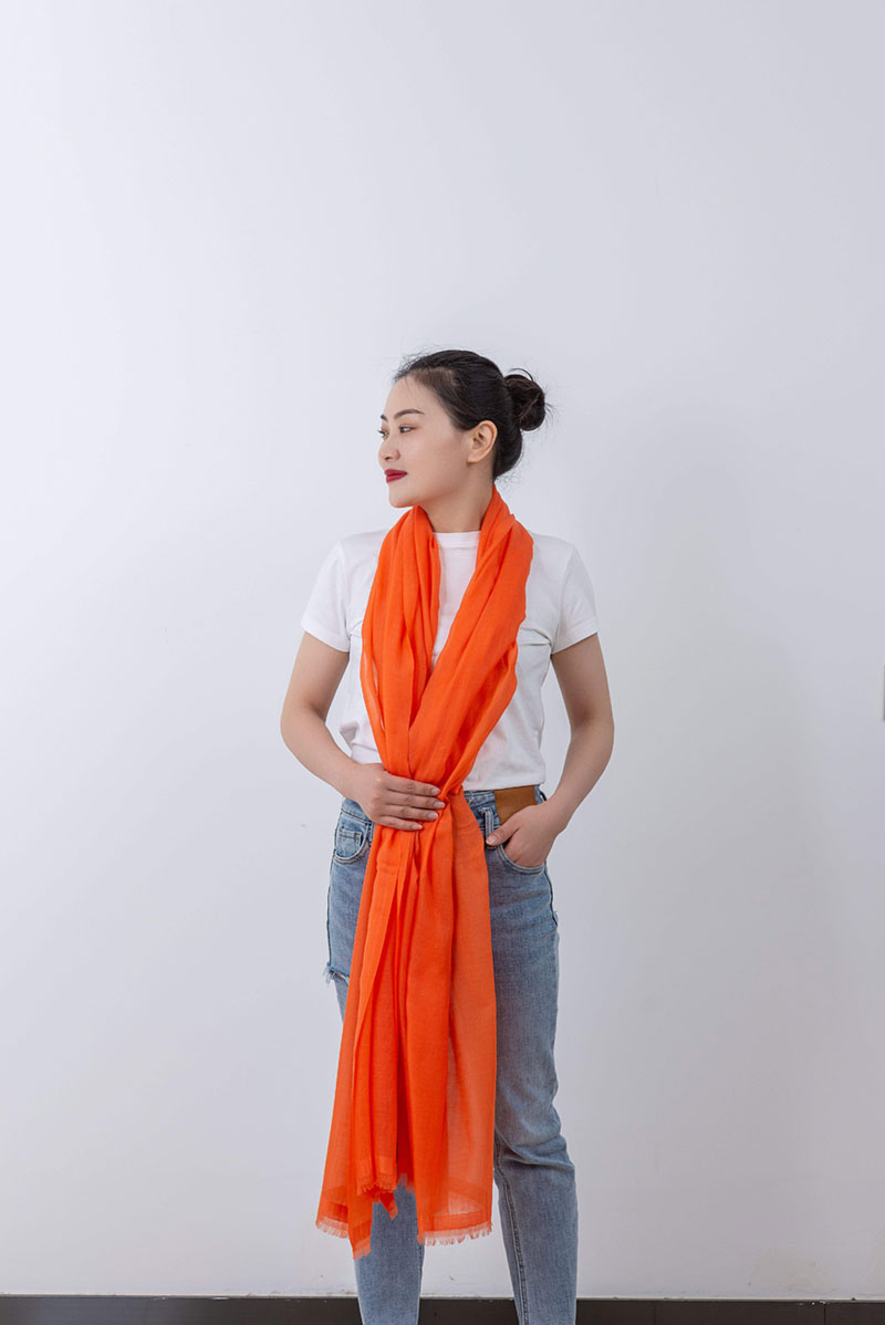 Foulard en soie oblong