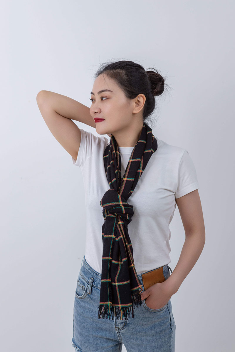 Foulard en soie oblong