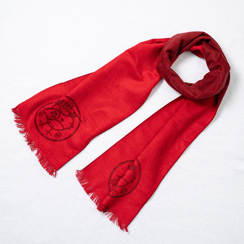 Écharpe en flanelle de soie pour enfants de couleur unie