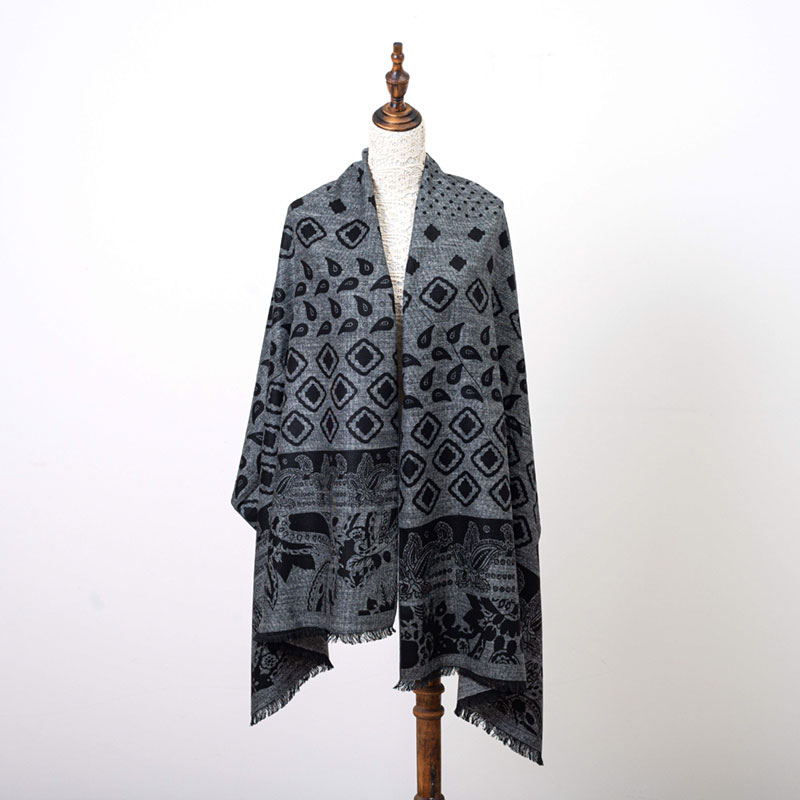 Xale de seda jacquard