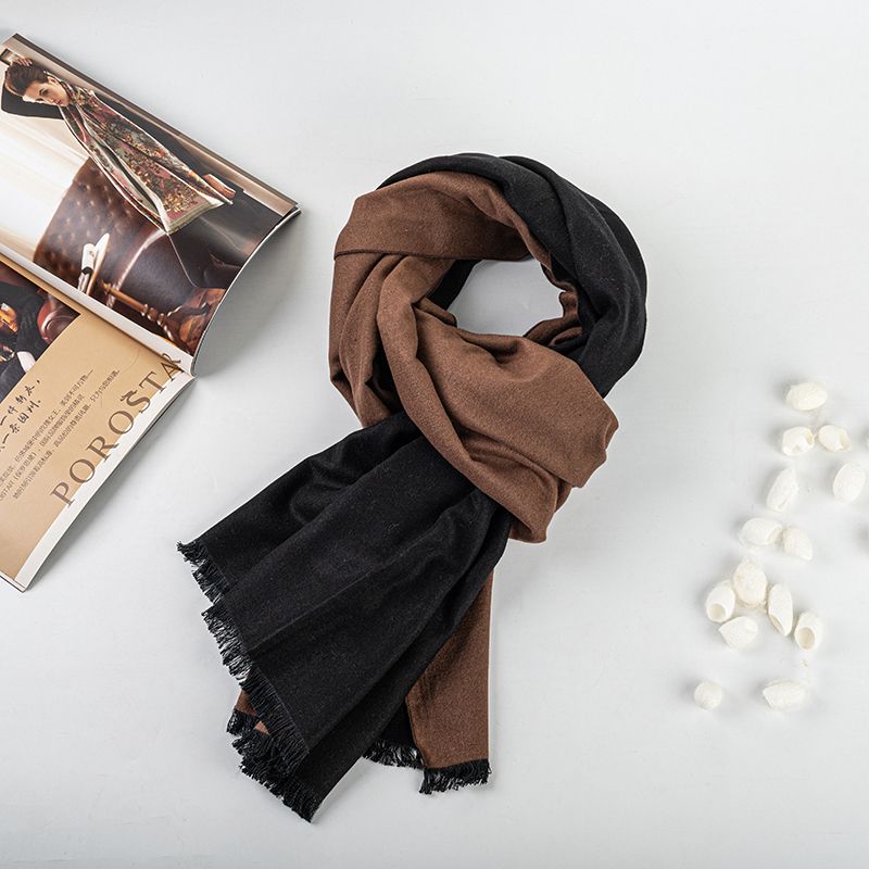 Women's Solid silk flannel scarf