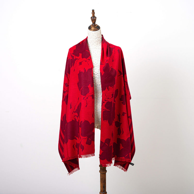 Xale de seda jacquard