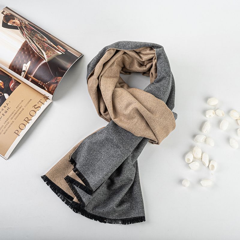 Women's Solid silk flannel scarf