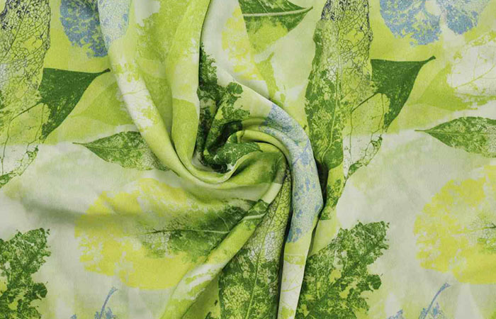 Printed satin fabrics