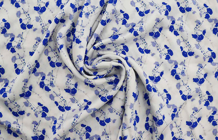 Printed acetate fabric