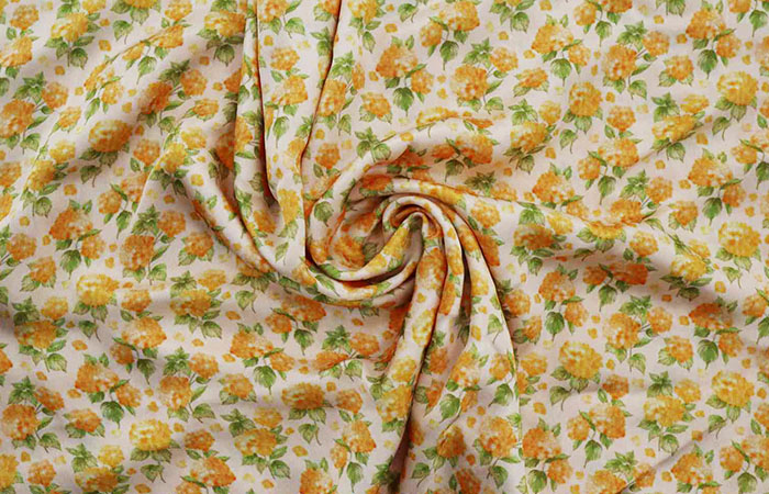 Printed acetate fabric