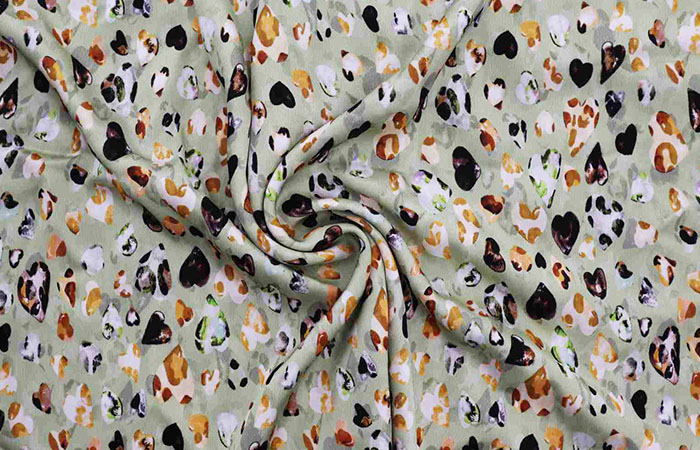Printed acetate fabric