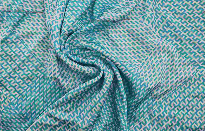 Printed acetate fabric