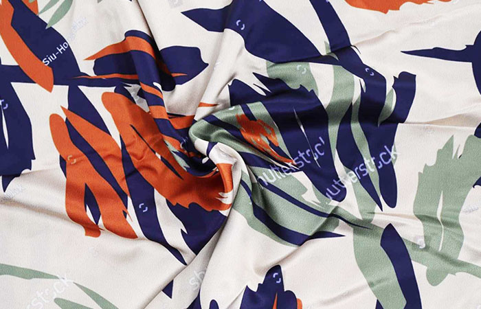 Printed acetate fabric