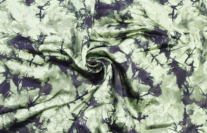 Printed acetate fabric