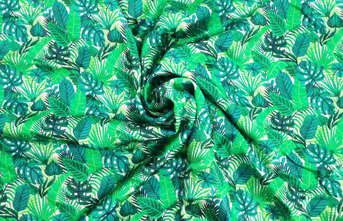 Printed acetate fabric