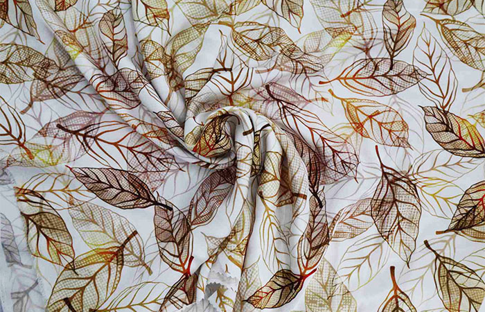 Printed acetate fabric