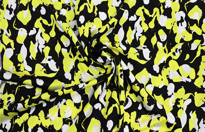Printed acetate fabric