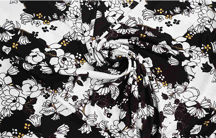 Printed acetate fabric