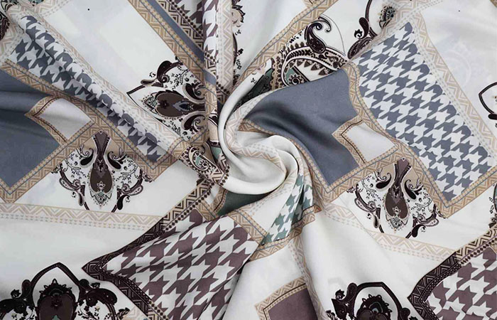 Printed acetate fabric