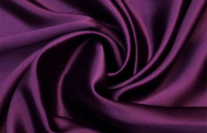Grape violet acetate satin fabric