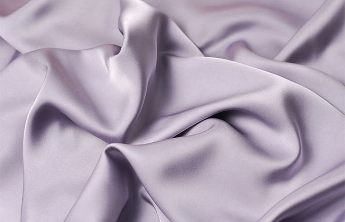 Light grey purple acetate fabric