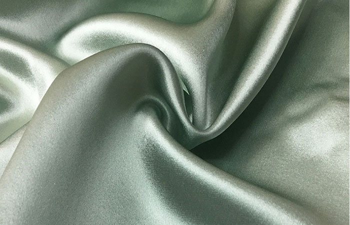 Ice green acetate satin fabric