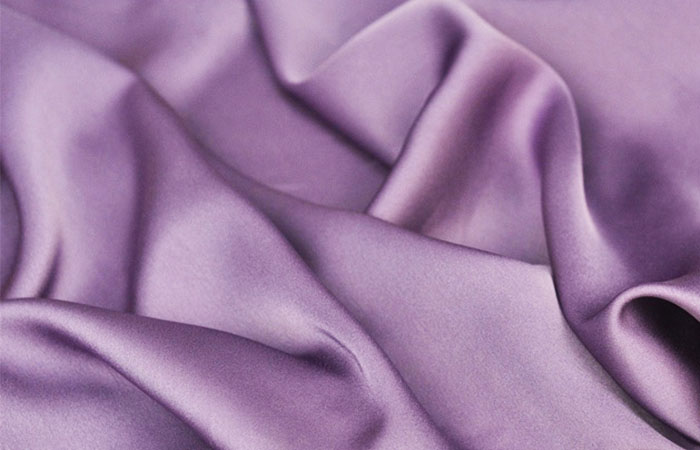 Light purple acetate satin fabric
