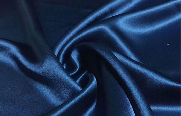 Royal blue acetate satin fabric