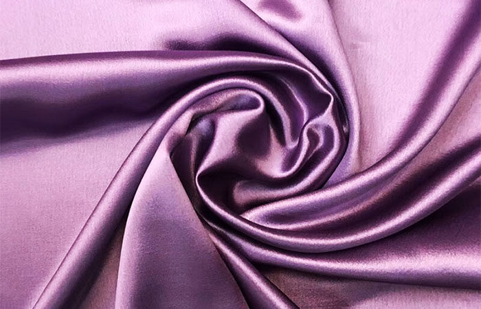 Purple pink acetate satin fabric