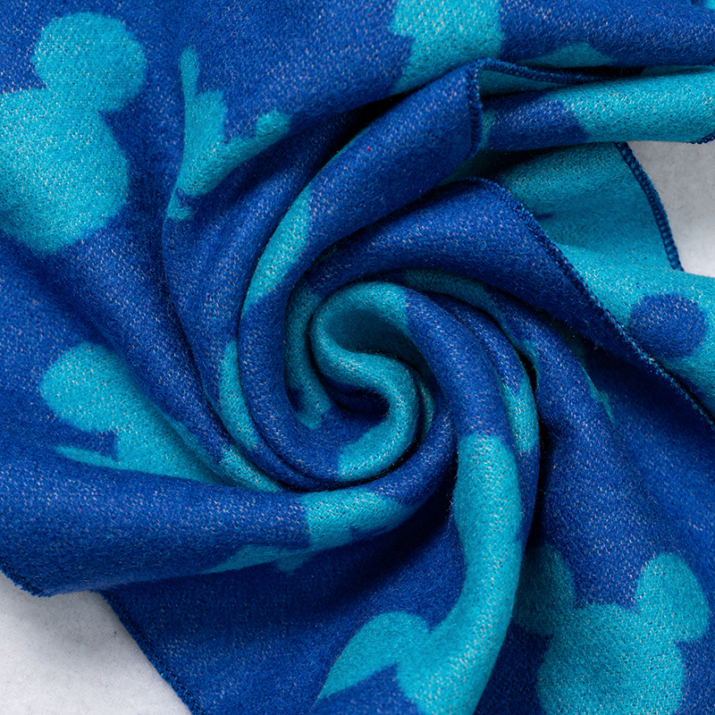 Printing children's silk flannel scarf